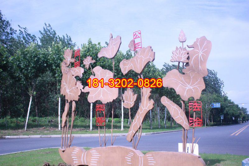 社會主義核心價值觀雕塑，玻璃鋼公園景觀雕塑 (2)